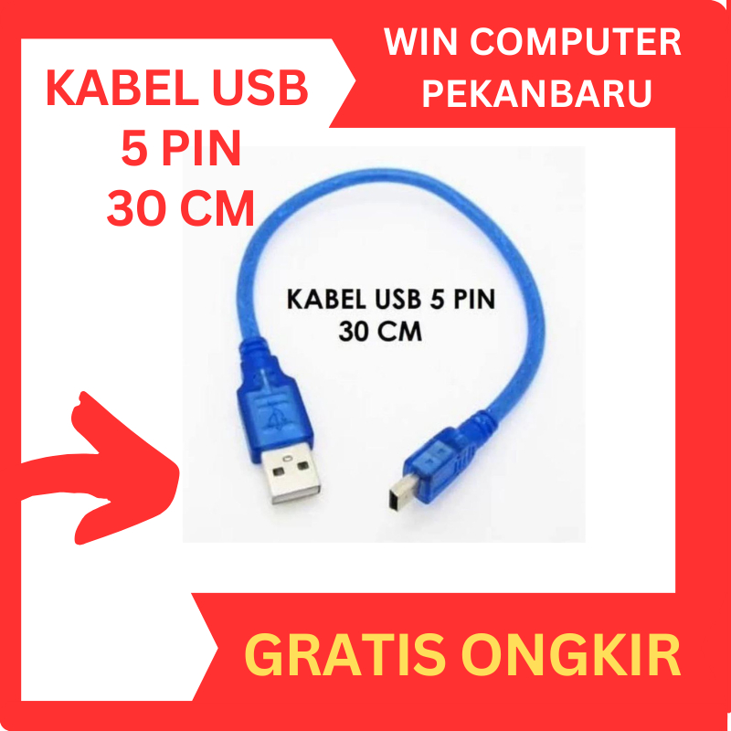 50 Cm Micro-USB 5-Pin Kabel – Stecker Auf Buchse Für Mainboard-Header