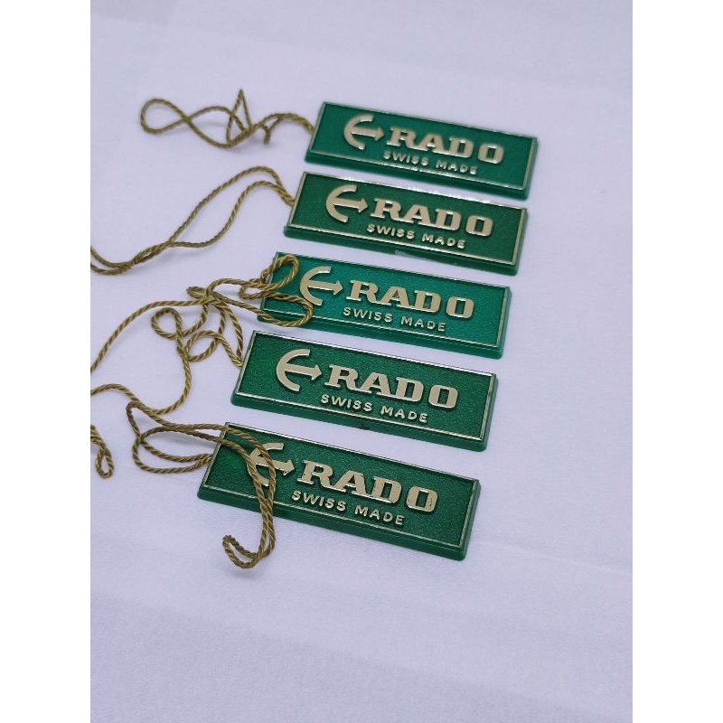 Jual Rado swiss vintage hang tag watch gantungan label merk jam tangan ...
