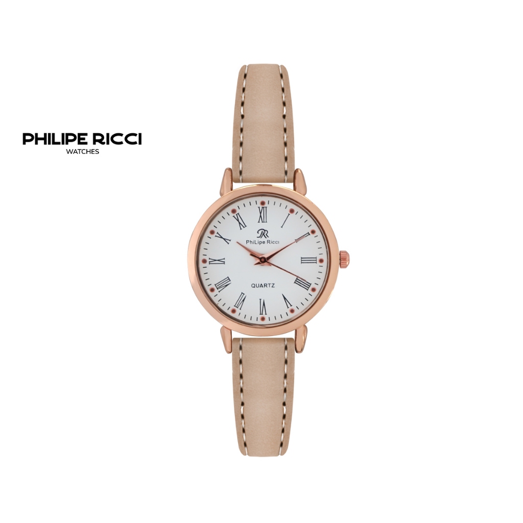 Jual PhiLipe Ricci Jam Tangan Wanita Kulit Hitam Bulat Kecil Terbaru ...