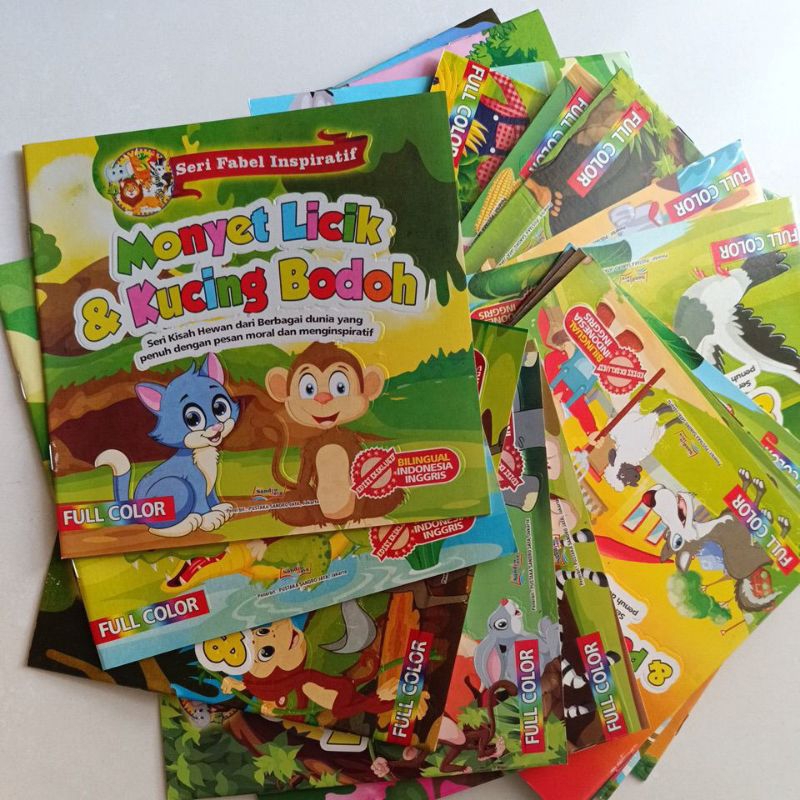 Jual Buku Fabel Seri Fabel 2 Bahasa Buku Cerita Fabel Buku Cerita