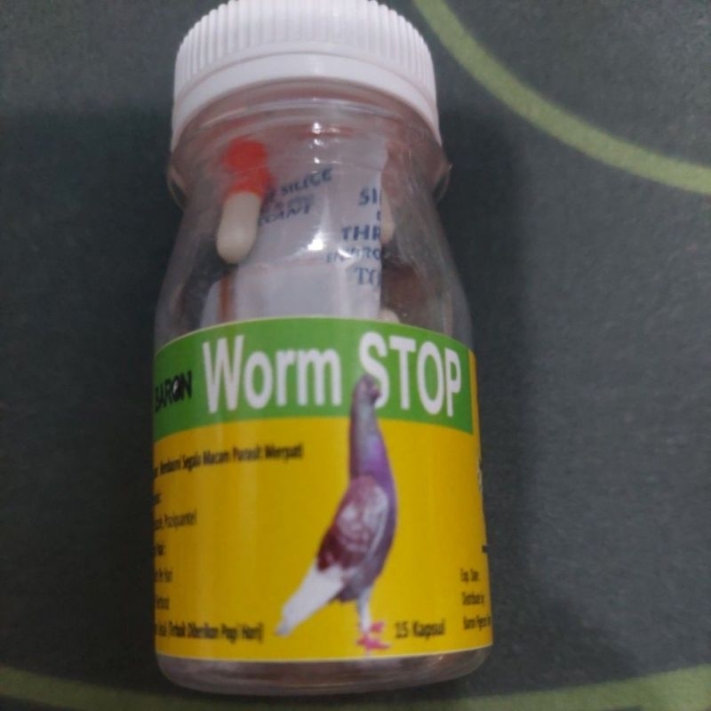 Jual Worm stop Baron obat cacing khusus merpati | Shopee Indonesia