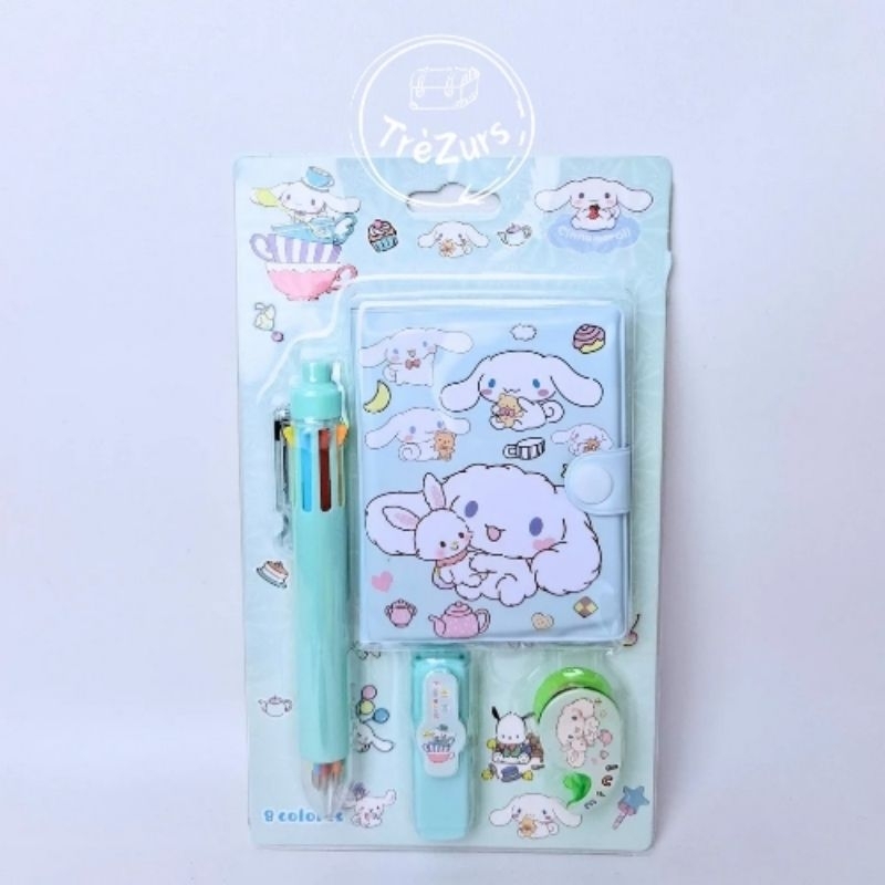 Jual Sanrio Set Notes Pen 9 Warna Stabilo Tape | Notes Kuromi Melody ...