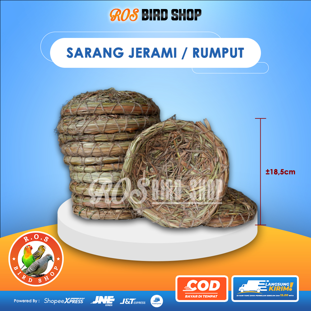 Jual Sarang JERAMI Rumput Wadah Tempat Bertelur Burung | Shopee Indonesia