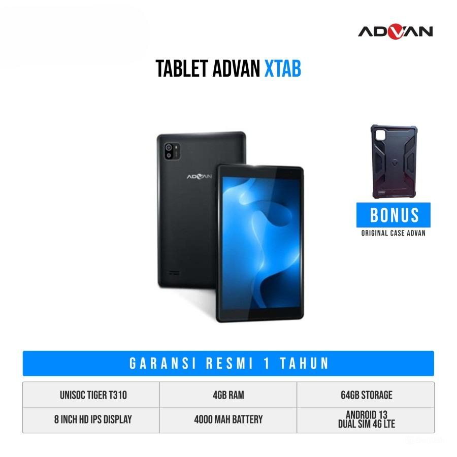 Jual Tab ADVAN XTAB Ram 4GB ROM 64GB Unisoc T310 Quadcore 8