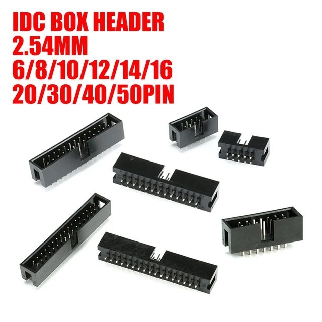 Jual DC3-16P IDC BOX Header 16pin 2x8 Male Socket JTAG Soket 16 pin ...