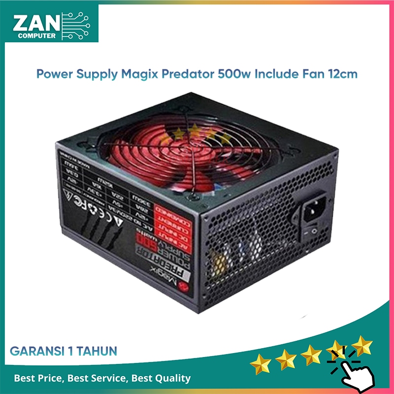 Jual Power Supply PSU 500w - Fan 12cm Predator Magix | Shopee Indonesia