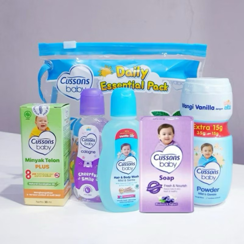 Jual 5 in 1 Cussons Baby Daily Gift Mini Bag Set Bayi/Kado Bayi/Set ...