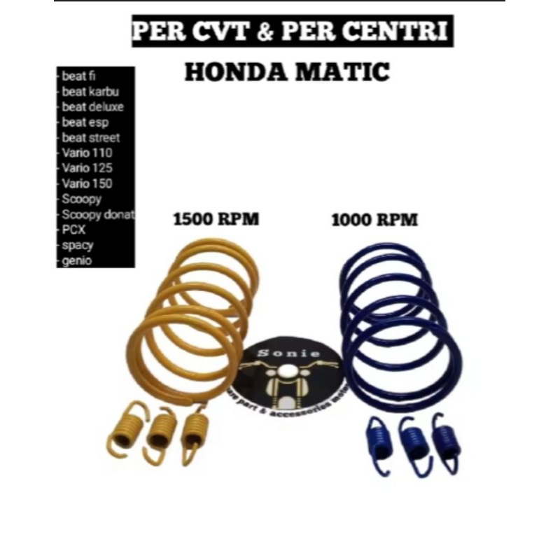 Jual PER CVT + PER CENTRI RACING 1500 1000 RPM HONDA MATIC VARIO BEAT ...
