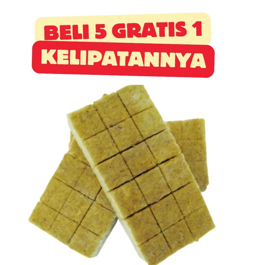 Media Tanam Hidroponik Rockwool siap pakai 18 titik