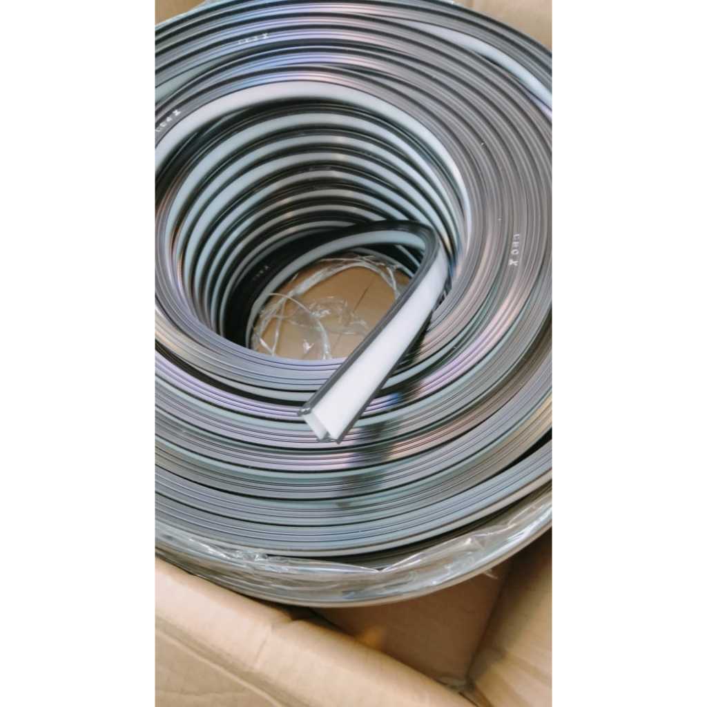 Jual HOUSING STRIP LED FLEXIBLE 15X10 LIST HITAM SATU ROLL COVER LED ...