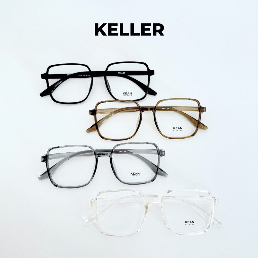 Jual KEAN KELLER - FRAME KACAMATA KOTAK OVERSIZE | Shopee Indonesia