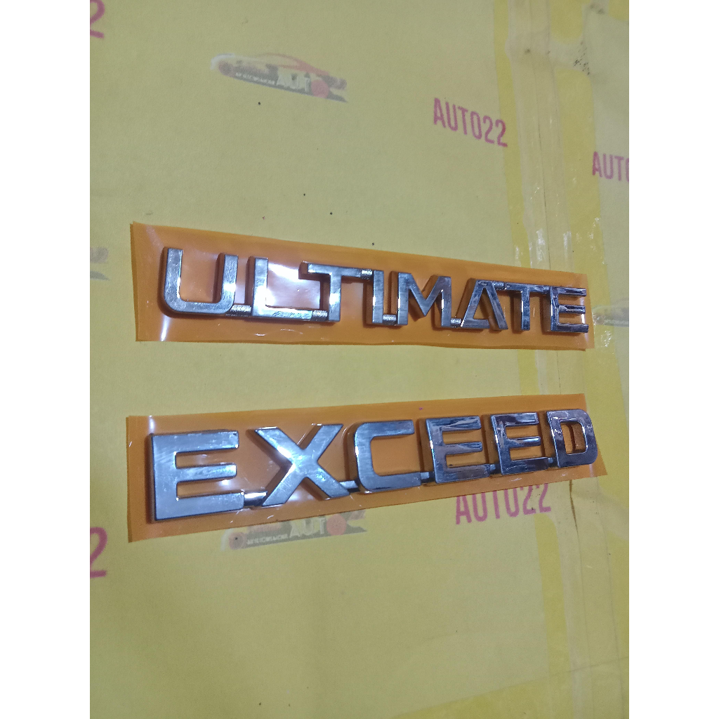 Jual Logo Emblem ULTIMATE EXCEED bagasi untuk new xpander 2022 up ...