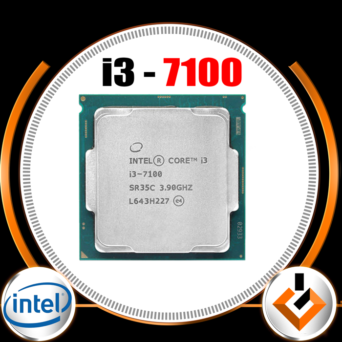 Processeur Intel Core I3-7100 - 3.90 GHz, 2 Cœurs, Socket LGA 1151, 14 Nm, Référence SR35C, Occasion Testé