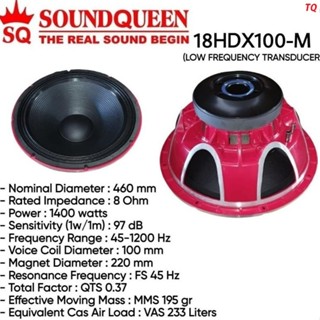 Jual Soundqueen Speaker 18Pd 18 Inchi 2000 Watt Subwoofer