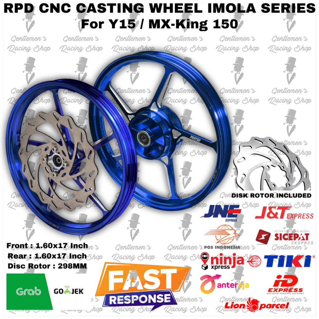 Jual Velg Pelek RPD Racing Wheel Set Imola MX King with TDR Stainless ...