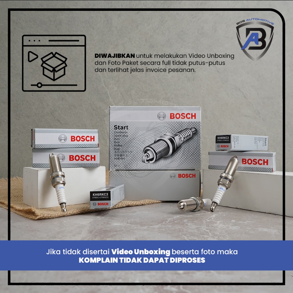 Jual Busi BOSCH Mobil Innova Fortuner Hilux FR8SC+ KH6RKC3 Spark Plug ...