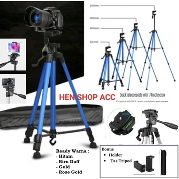 Tripod Camera Hp 3366 Color Tinggi 1 4 Meter