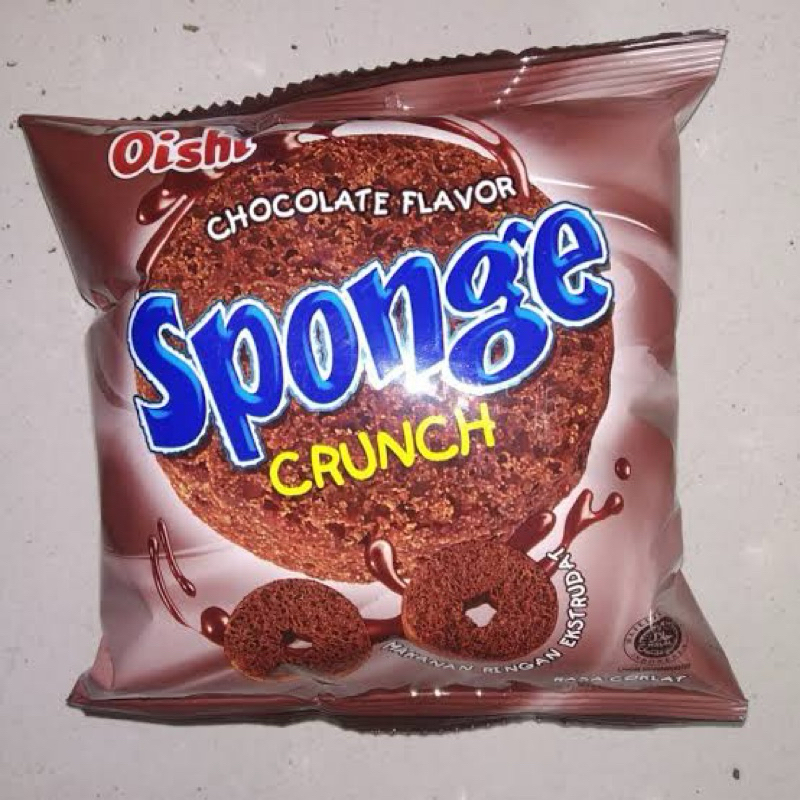 Jual OISHI SPONGE CRUNCH CHOCOLATE FLAVOR [1 RENCENG ISI 10 BUNGKUS @9G ...