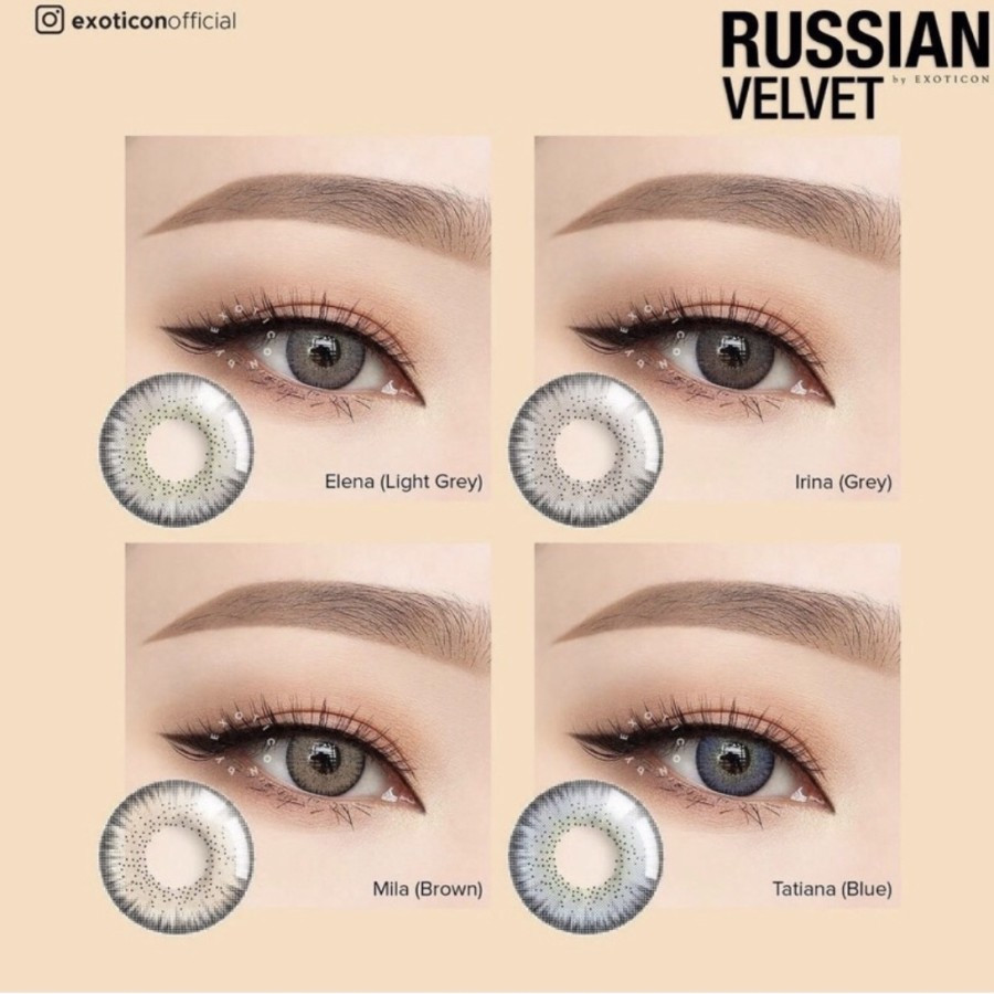 Jual Mikeda -SOFTLENS X2 RUSSIAN VELVET ELENA LIGHT GREY | Shopee Indonesia