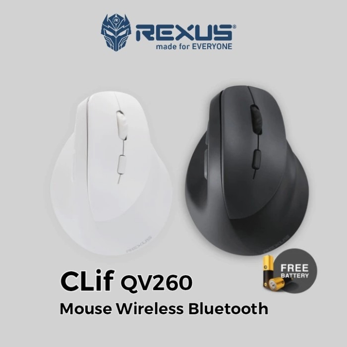 Jual Rexus Mouse CLIF II QV-260 Dual Mode Wirelles & Bluetooth -01401 ...