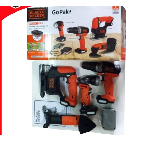 Jual Black+Decker GoPak Perkakas Combo - Bor, Mesin Amplas, Mesin