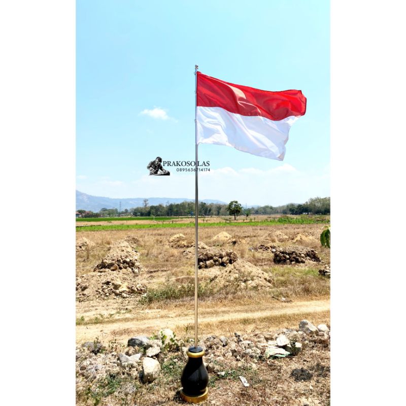 Jual Tiang Bendera Stainless/Tiang Bendera Jalan/Tiang Bendera | Shopee ...