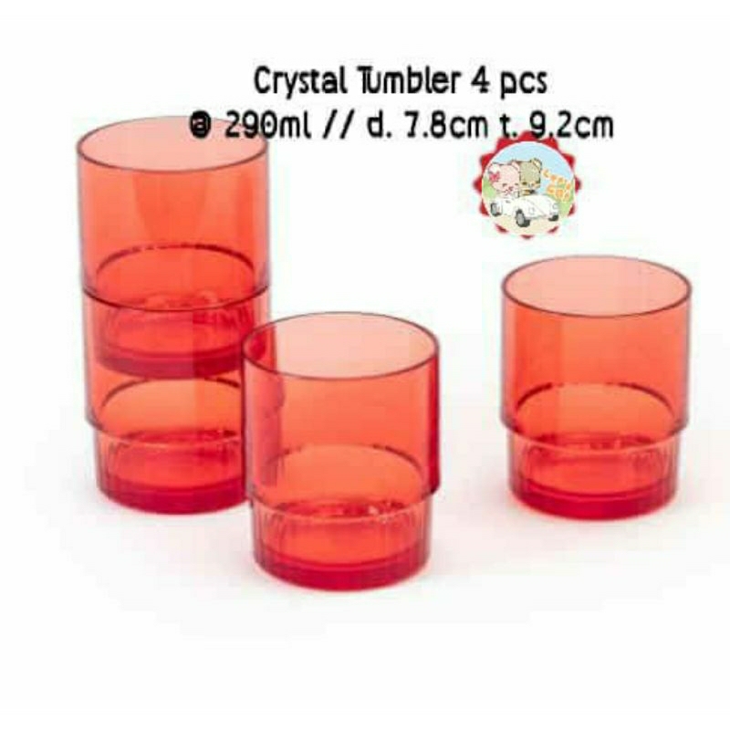Jual Crystal tumbler/gelas kristal tupperware Shopee Indonesia