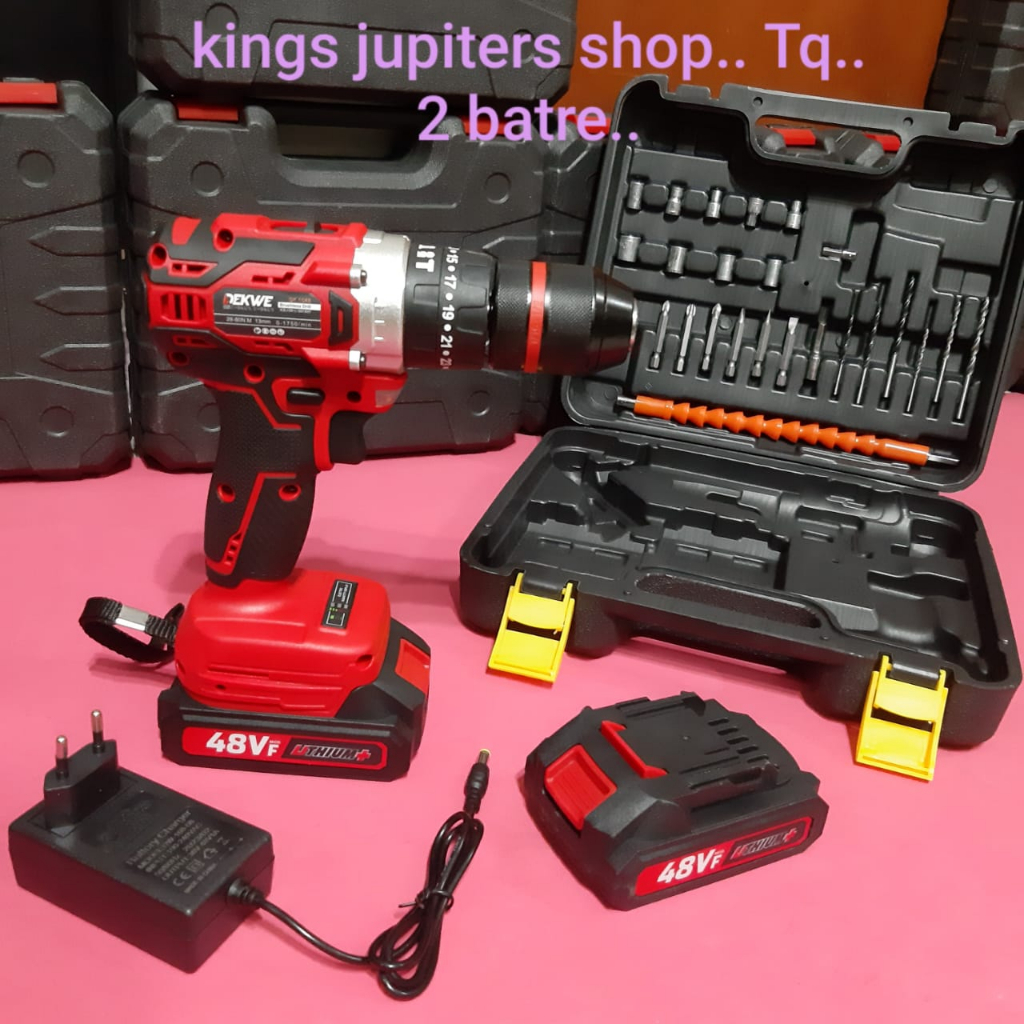 Jual Batre Dekwe Atau Jld Cordless Hammer Besi Kayu Volt Volt Mesin Bor Mm Mm Pakai