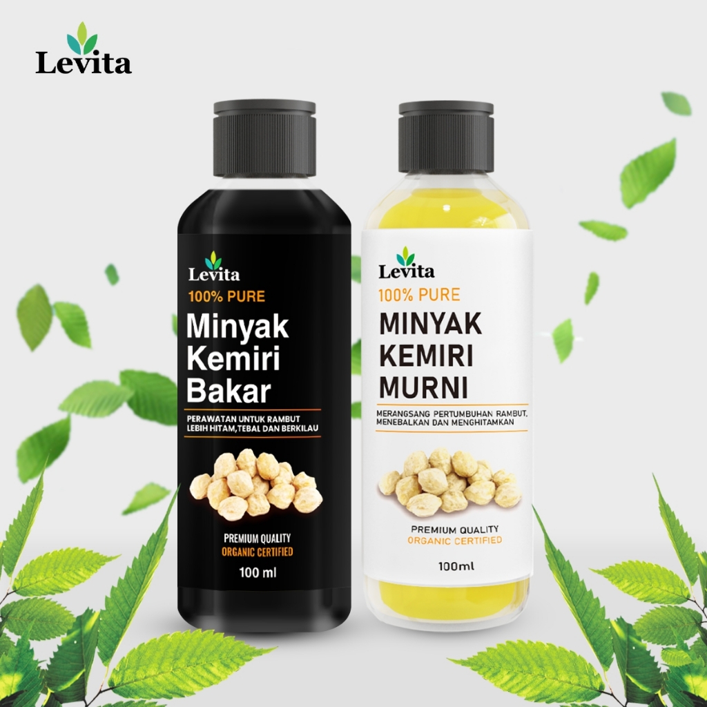 Jual Minyak Kemiri Levita Bakar Dan Murni Penumbuh Rambut Penghitam ...