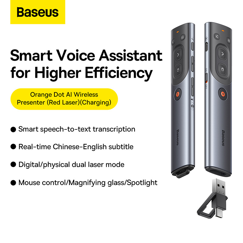 Jual Baseus Spotlight Wireless Presenter Dual Laser Pointer Air Mouse