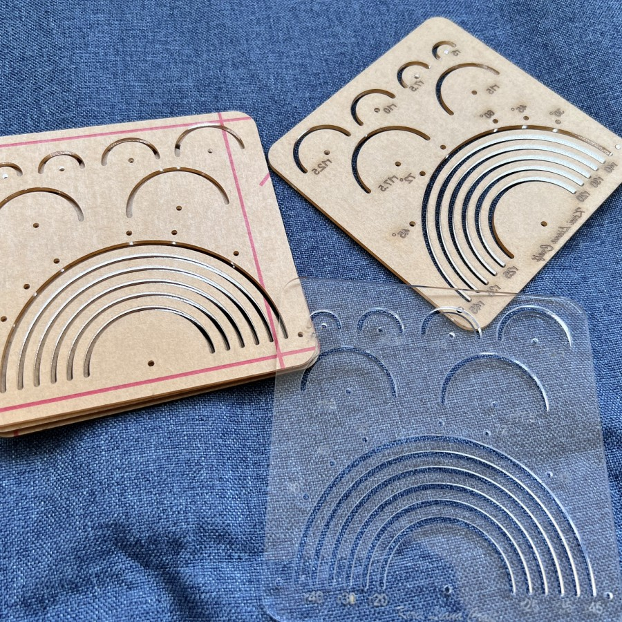 Jual Template Sashiko Semi Circle Patchwork Quilting Sulam Jahit Tangan ...