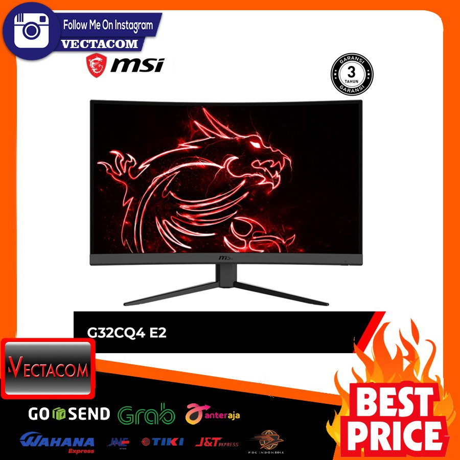 Jual Monitor Gaming MSI Optix G32CQ4 E2 Curved -32 Inch WQHD VA 170Hz ...