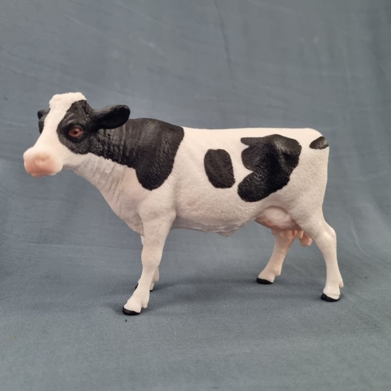 Jual Hewan Sapi betina susu perah belang Figure PVC Miniatur detail ...