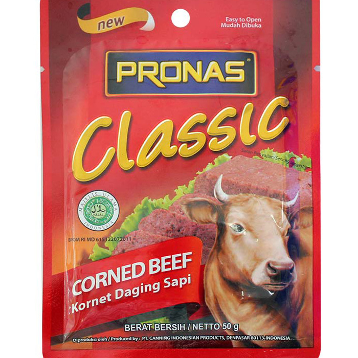 Jual Pronas Corned Beef Sachet 50gr | Shopee Indonesia