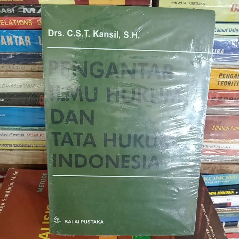 Jual Buku PENGANTAR ILMU HUKUM DAN TATA HUKUM INDONESIA By DRS C S T ...