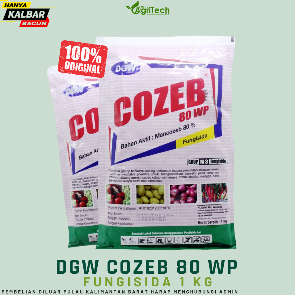 Jual FUNGISIDA COZEB 80 WP ISI 1 KG MANCOZEB 80% DGW ORI | Shopee Indonesia