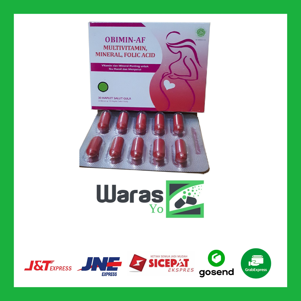 Jual [SW] Obimin-Af 10 Tablet PER STRIP / OBIMIN AF vitamin dan mineral