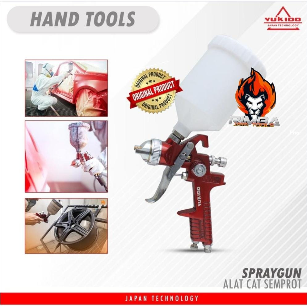Jual YUKIDO HVLP SPRAY GUN SEMPROTAN CAT UNTUK HASIL LEBIH PROFESIONAL