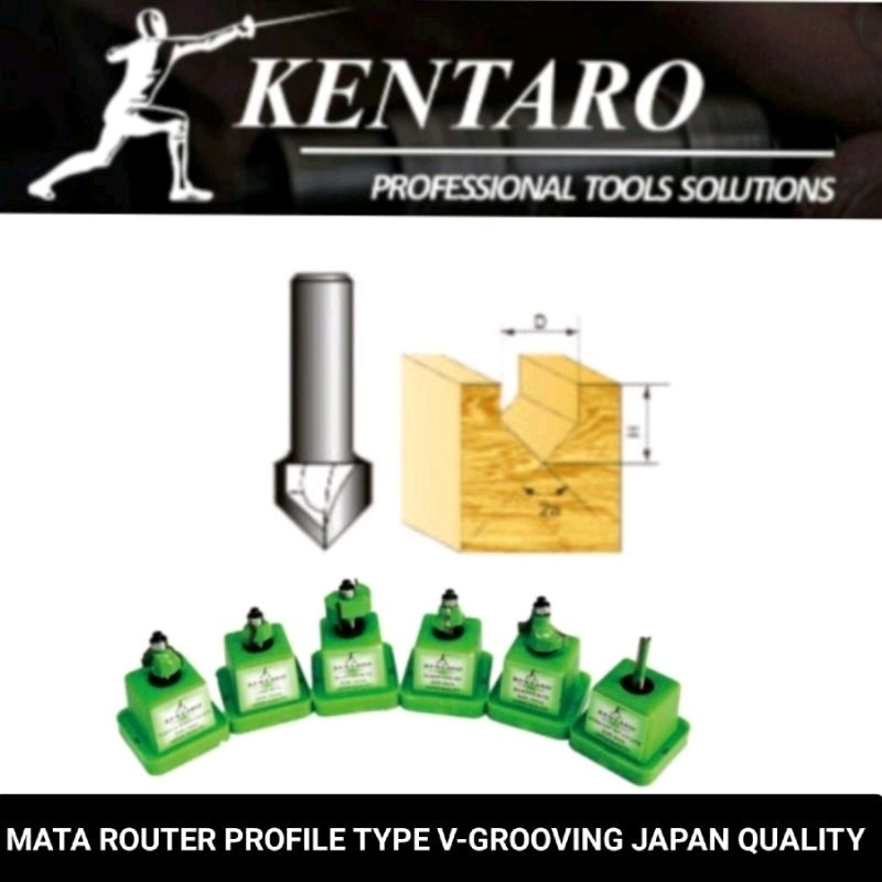 Jual Kentaro mata router / profile type V-grooving Japan quality ...