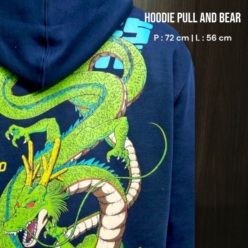 Jual NEW Limited Edition Original Hoodie Pullandbear Dragon Ball Navy Dark Size L Shopee Indonesia