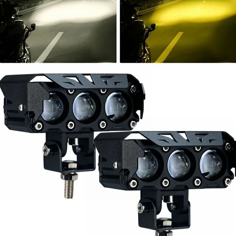 Jual LAMPU TEMBAK SQL 3 MATA LASER GUN PUTIH - KUNING 24 VOLT MOBIL ...