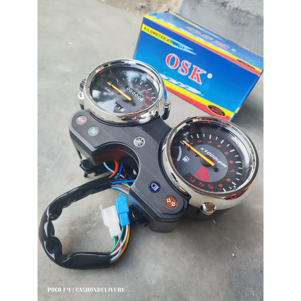 Jual Spidometer kilometer bulat set RX KING new RX S komplit Universal ...