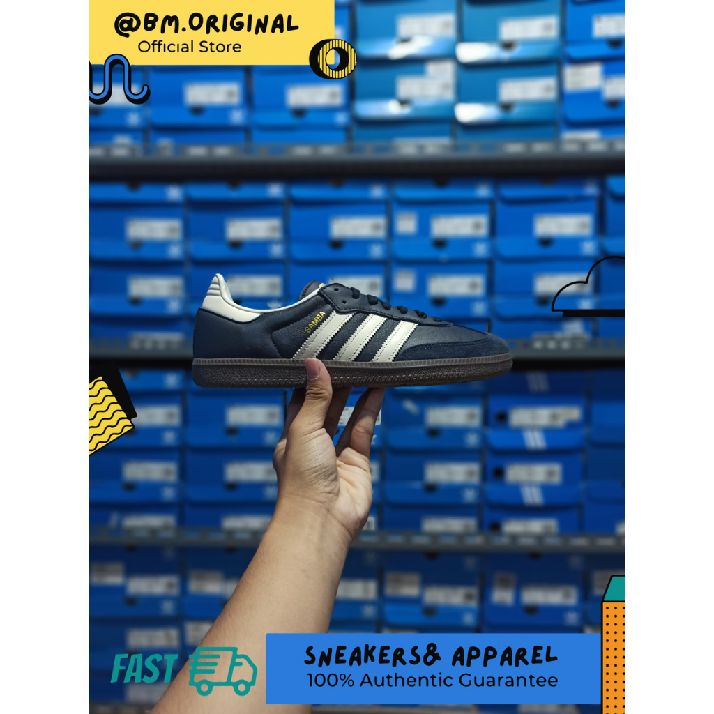 Jual Adidas Samba OG Night Navy Cream White Gum ID2056 | Shopee Indonesia
