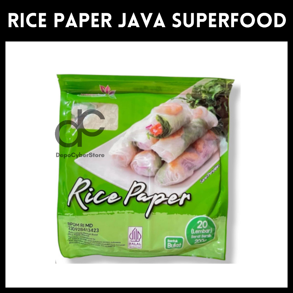 Jual RICE PAPER JAVA SUPERFOOD 200 GRAM Shopee Indonesia