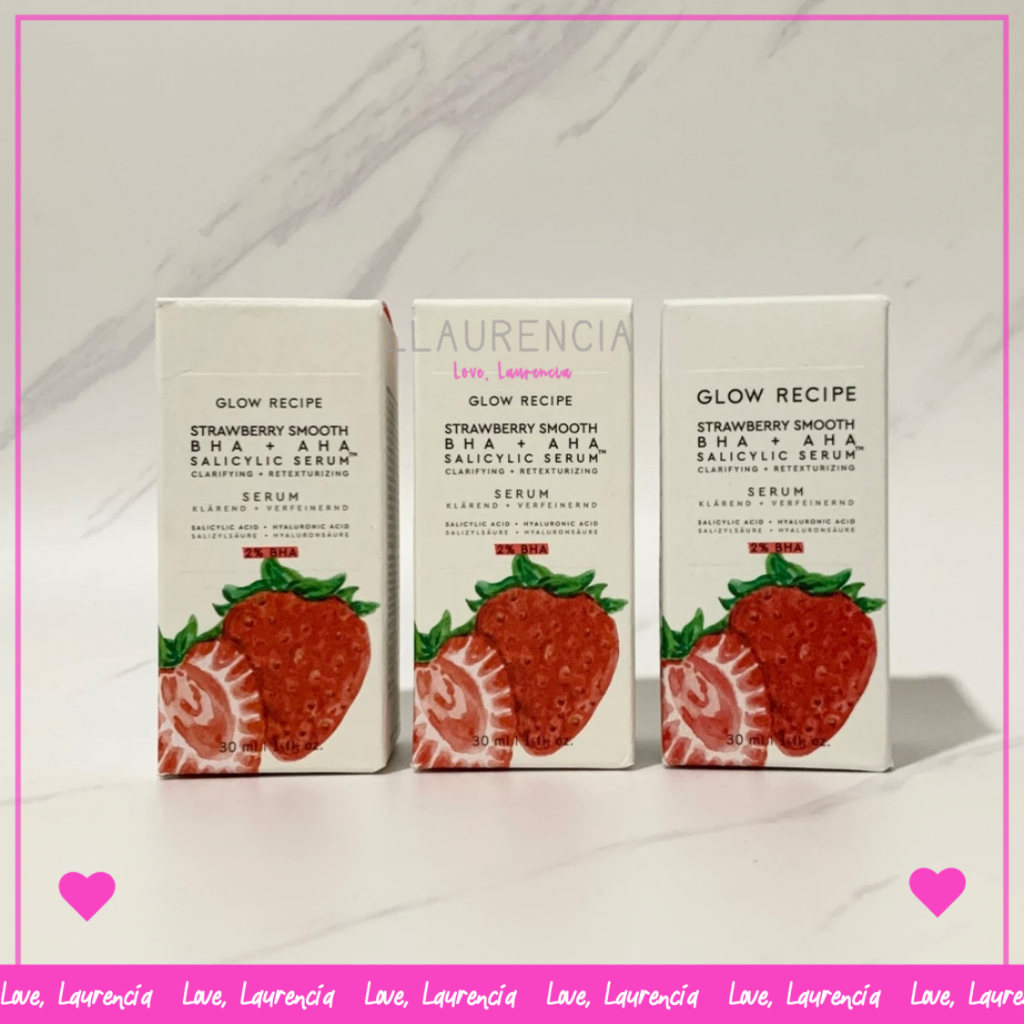 Jual Glow Recipe Strawberry Smooth BHA + AHA Salicylic Acid Serum FULL ...