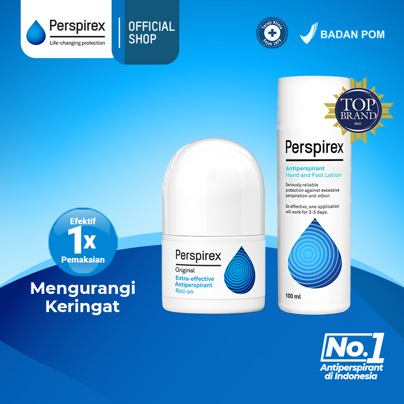 Jual Perspirex Original AntiPerspirant Roll On 20ml + Perspirex Foot