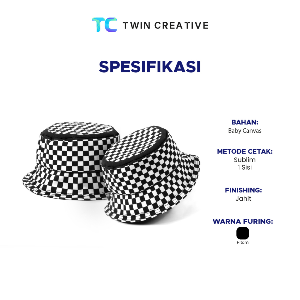 Jual Custom Bucket Hat Canvas Monochromic Sublim Topi Pantai Wanita ...