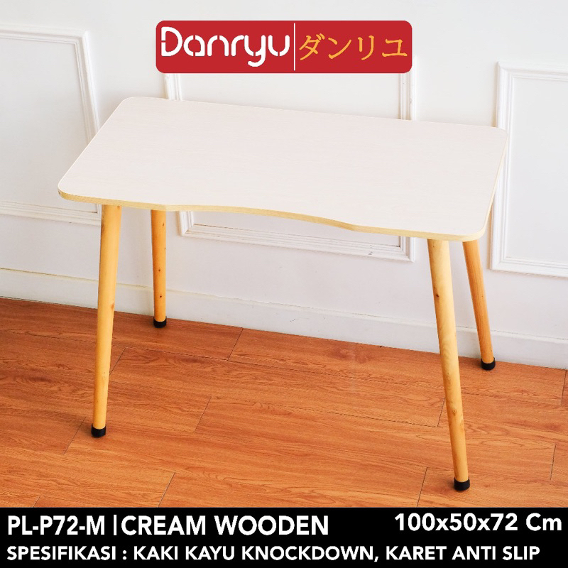 Jual Meja Cream wood 11pc | Shopee Indonesia