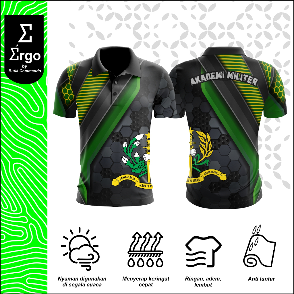 Jual Kaos Jersey Olahraga Berkerah Pria Baju Polo Outdoor Casual Unisex