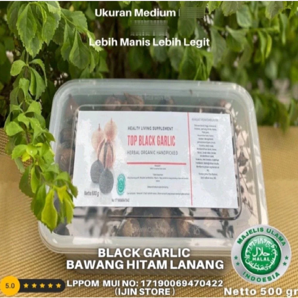 Black Garlic bawang hitam tunggal 500gr